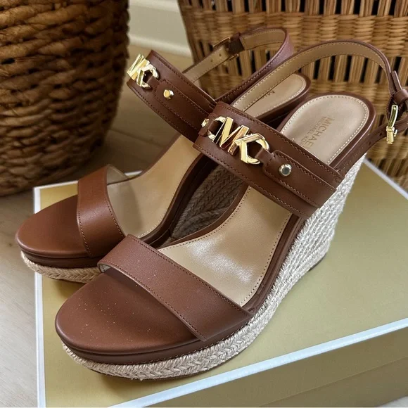 Jute Wedge Michael Kors Deanna Leather Wedge Michael Michael Kors